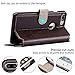 Belemay iPhone 8 Plus Case, iPhone 7 Plus Case, Genuine Cowhide Leather Case Wallet Flip Cover, Magnetic Clousure, Credit Card Holder, Kickstand, Cash Pocket for iPhone 8 Plus / iPhone 7 Plus - Brown