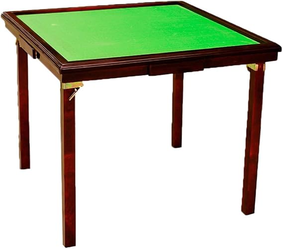 Teerwere Folding Mahjong Table Folding Mahjong Table Card Dining Poker Dominoes