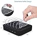 USB Charging Station,Puloa 5-Port Detachable Universal USB Charging Station Dock Stand with Innovative Removable Baffles Organizer for Smart Phones & Tablets,Black