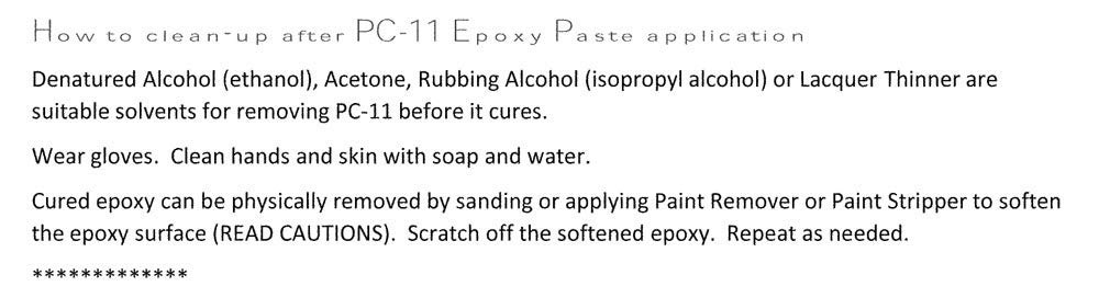 PC-Products PC-11 Epoxy Adhesive Paste, Two-Part Marine Grade, 1lb in Two Cans, Off White 160114
