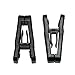 HOUSE DAY Black Plastic Finger Clips for Hangers, 20 Pack Pants Hanger Clips, Strong Pinch Grip Clips for Use with Slim-line Clothes Hangers, Clips for Velvet Hangers