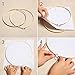 KINGSO Cross Stitch Hoop Embroidery Hoop Pieces Embroidery Circle Set Hoops Ring Wooden Round Adjustable Bamboo Hoops Bulk Crosses for Arts, Crafts,Sewing