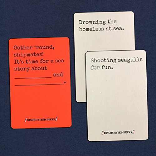 Disgruntled Decks - The Original Military Party Card Game for Veterans - Coastie-Themed Deck