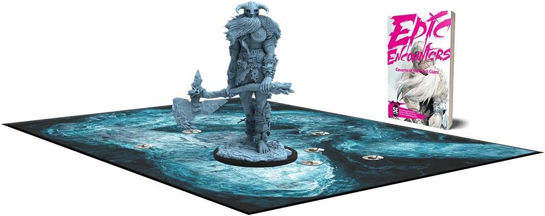 Epic Encounters: Caverns of the Frost Giant, RPG Fantasy Roleplaying Tabletop Game with HUGE Boss Miniature