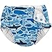 i play. by green sprouts Baby Boys Snap Reusable Absorbent Swimsuit Diaper, Blue Undersea, 18 Months