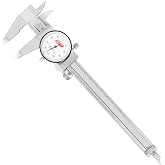 UNIPEC 6 Inch/150 mm Dial Caliper | Inch &amp; Metric Dual Scale, 0.001"/0.02mm Resolution, Shock-Proof,Precision Caliper, Hard Case Included