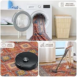 CAPALOCA 2x3 Area Rug Bohemian Rugs with Print