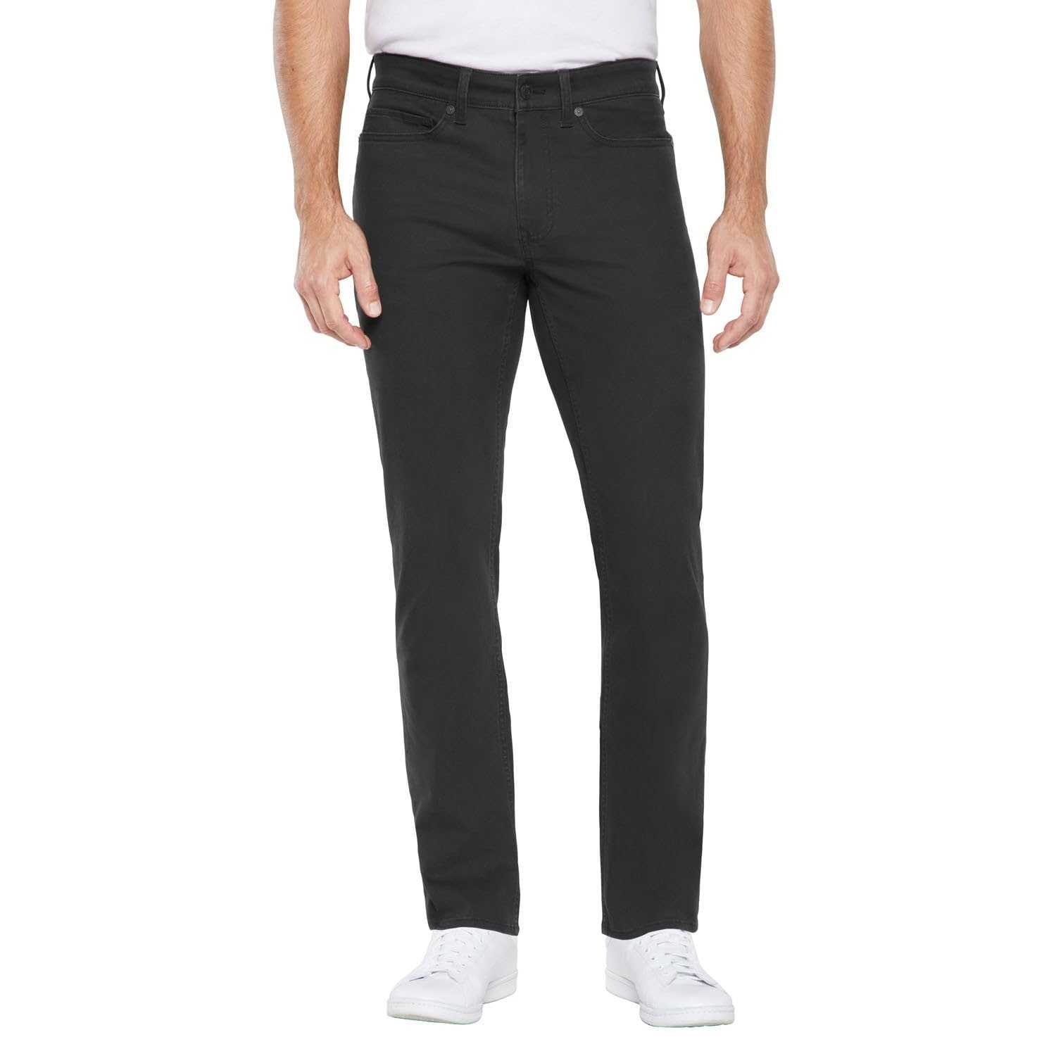 GAP Mens Pants, Lightweight Slim Fit 5-Pocket Cotton Twill Mens Casual Pants - Black 32W X 34L Image