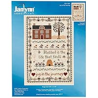 Janlynn Joy in The Journey Counted Cross Stitch Kit, 7-3/4 by 11-1/4-Inch, 14 Count