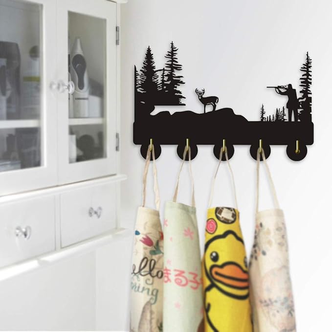 WANDOM 1 pieza venado cola blanca decoración del hogar ganchos de