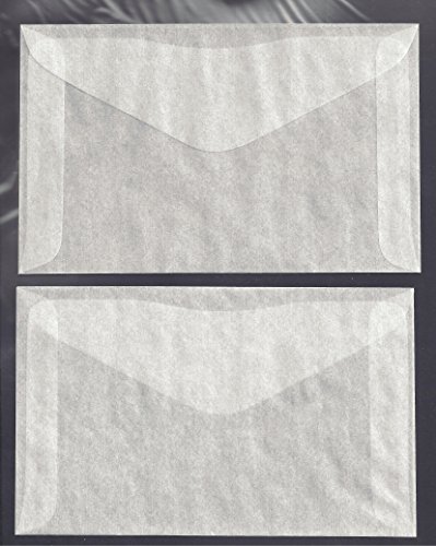 100 COUNT OF #4 1/2 GLASSINE ENVELOPES -- 3 1/8 x 5 1/16 INCHES