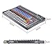 ammoon 120S-USB 12 Channels Mic Line Audio Mixer Mixing Console USB XLR Input 3-band EQ 48V Phantom Power with Power Adapter
