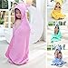 Baby Hooded Towel with Bear Ear- Soft and Thick 100% Cotton Bath Set for Girls, Boys, Infant ad Toddler, Good Choice for Baby Shower Gift (Blue)
