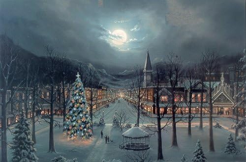 Amazon Com Jesse Barnes Christmas In The City Prints Posters