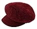 HINDAWI Winter Hats for Women Outdoor Warm Knit Snow Ski Crochet Skull Cap with Visor Red
