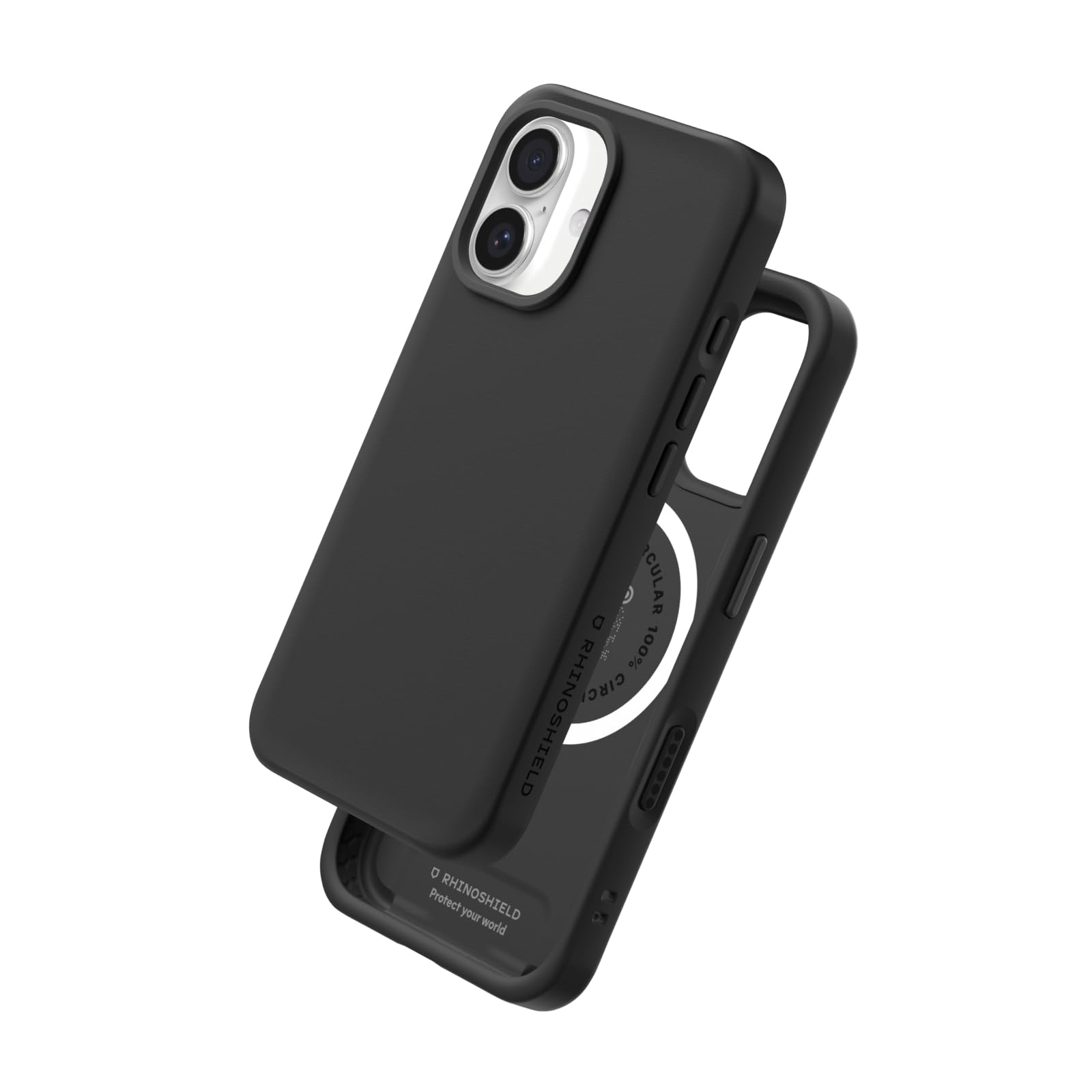 Photo 1 of  Case Compatible with Magsafe for iPhone 16 | SolidX - Reinforced Shock-Absorbing Slim Design Protective Cover with 3.5M / 11ft Drop Protection - Classic Black