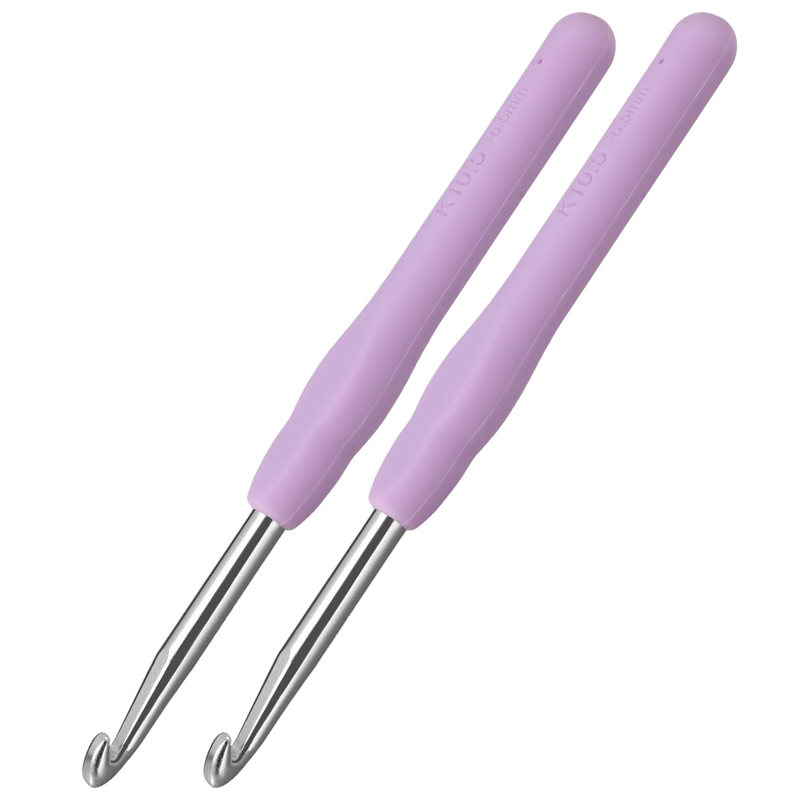 View 1 of  6.5mm Crochet Hooks, Ergonomic Crochet Hook for Arthritis and Beginners, Extra Long, Smooth, Comfortable (Size K / 6.5mm)