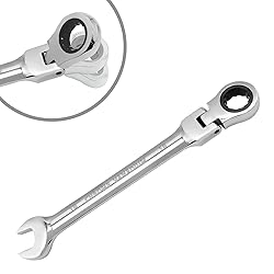 HARSKIYER 18mm Flex-Head Ratcheting Wrench, 12
