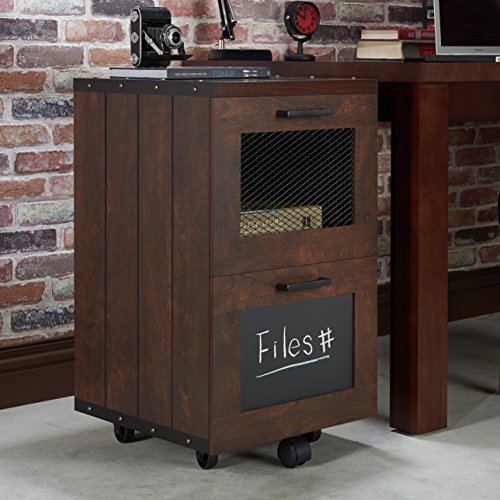 247SHOPATHOME HFW-1654C6 Olivia File Cabinet, One Size, Vintage Walnut