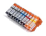 K-Ink Compatible Ink Cartridges for Pixma iP4820, iP4920, iX6520, MG5120, MG5220, MG5320, MX712, MX882, MX892 (10 Pack - 2 Big Black, 2 Small Black, 2 Cyan, 2 Magenta, 2 Yellow)