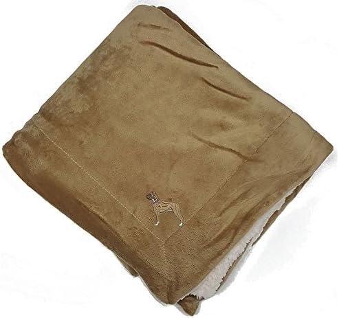 YourBreed Clothing Company Boxer Ears Down Micro Mink Sherpa Throw