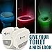 16-Color Motion Activated Toilet Light Night Toilit Light LED Light Changing Tolet Bowl Nightlight for Bathroom Perfect Decorating illumibowl Water Toilite Light