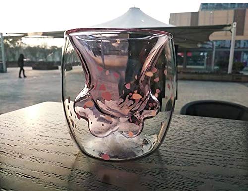 SüÃe Katzenpfote Tassen Kaffee Teegläser Trinkgläser Kaffeeglas Doppelwandige Isoliergläser Espressotasse Katze Becher Geschenk Tassen Glas Tasse zum Tee Milk Whisky – Bild 5