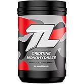 Treigning Lab Creatine Monohydrate Micronized Powder 500g, Muscle Building Supplement for Strength, Recovery & Performance, Unflavored, 5g per Serving, 100 Servings