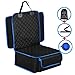 Flow.month Pet Bucket Seat Cover, Seat Cover Waterproof Pet Front Seat Cover Dog Seat Protector-Universal Design for All Cars, SUVs & Trucks with Safety Belt, Dog Pow(Black) …