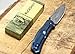Buckshot Knives Thumb Open Spring Assisted Stainless Steel Titanium Handle with 3D Etched Inlay, Etched Damascus Wave Blade Pocket Knife (PBK215BL)