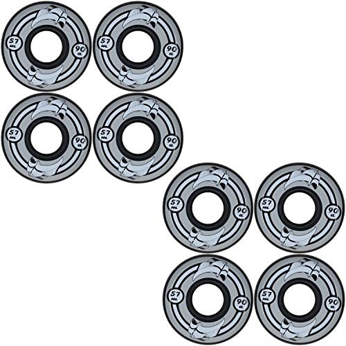 Aggressive Inline Skate Wheels Rodas Razors 57mm 90a Black 8 Pack