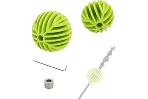 QZATTCAEN Flex Shank Installer Drill Bit Guide Tools/Cable Bit Bumper Balls for 1/4" Shank/in-Wall Drill Guide Kit 1-3/4" & 2-5/16" - S/4+Tool