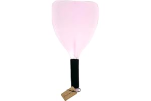 DONNA Hair Spray Face Shield – Professional Salon Hairdressing Shield with Sponge Handle, Face Protector for Hairspray and Styling, Lightweight Reusable Plastic Shield for Makeup and Eyes, Pink