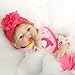 SanyDoll Reborn Baby Doll Vinyl Newborn Baby 22inch 55cm Lovely Lifelike Cute Baby Boy Toy Peach red Set Doll