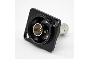 Elecbee BNC Connector Adapter Female to Female Straight Nickel Plating Panel Mount 50 ohm