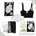 SHAPERX Camellias Womens Faja Full Body Shaper Open Bust Firm Control Bodysuit Shapewear with Lace Thong and Zipper, SZ20171-Black-L