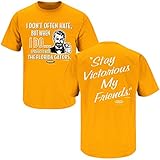 Tennessee Football Fans. . Stay Victorious. (Anti-Gators) Orange T-Shirt (Sm-5X)