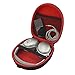 Headphones Carrying Case for Bose QuietComfort 35, QC35, QC25, QC15, AE2, SoundLink, SoundTrue/Protective Hard Shell Travel Bag with Storage Space for Cable and Accessories (Black/Red)