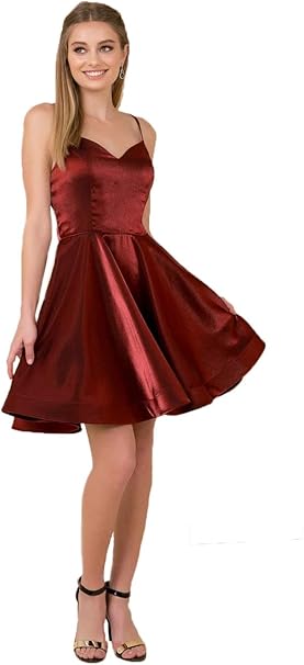 homecoming satin dresses