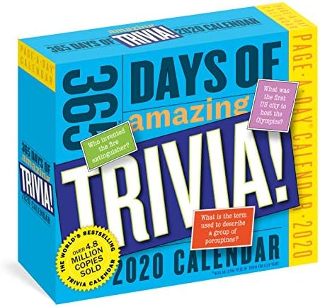 365 Days of Amazing Trivia! Page-A-Day Calendar 2020 Calendar โ Day to Day Calendar, July 23, 2019