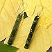 NOVICA Jade .925 Sterling Silver Dangle Earrings 'Spirit of Bamboo'