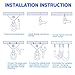 Awroutdoor Heavy Duty Swing Hangers Suspension Hooks 1000 LB Capacity, 360° Rotate Swing Hooks w/ 4 Screw for Playground Porch Yoga Seat Hammock Chair Sandbag Swing Sets Indoor Outdoor (2 Pack)