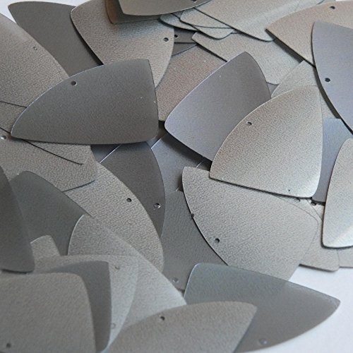 Platinum Lazersheen Translucent Sequin Fishscale Fin 1.5