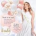 Bachelorette Party Decorations Kit | Bridal Shower Supplies | Bride to Be Sash, Ring Foil, Rose Balloons, Glitter Banner | Pop The Champagne She is Changing Her Name (Gold)