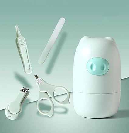 Myr Manucure Bebe Set Coupe Ongles Ciseaux Grip Steady Ongles Bebe Toilettage Bebe Ensemble Kit Complet De Soins Pour Un Enfant Du Nouveau Ne Nourrisson Ou Enfant En Bas Age Ongles Vert Amazon Fr Cuisine