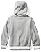 Starter Girls' Pullover Logo Hoodie, Amazon Exclusive, Vapor Grey Heather with Pro Purple, S (6/6X)
