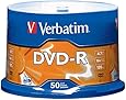 Verbatim 4.7GB up to 16x Branded Recordable Disc AZO DVD-R 50-Disc Spindle 95101