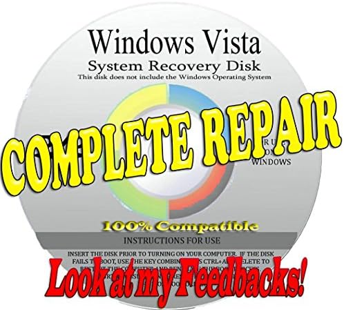 WINDOWS VISTA 64 BIT COMPLETE SYSTEM REPAIR or RESTORE for your Windows operating system [Lastet Version 2015-2016]