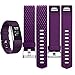 GEAK For Fitbit Charge 2 Bands, Classic Sports Replacement Bands for Fitbit Charge 2, Small Diamond-Plum