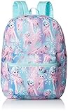 Disney Little Girls Frozen Elsa Print Backpack, Blue, One Size